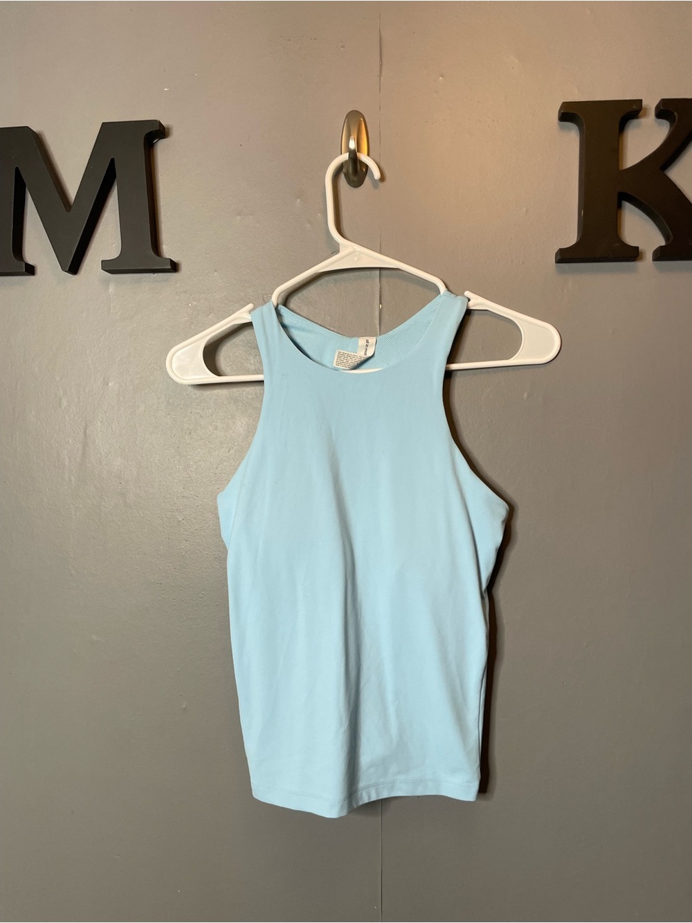 All in motion Sleeveless High-Neck Athletic Tank Top - Light Blue size small